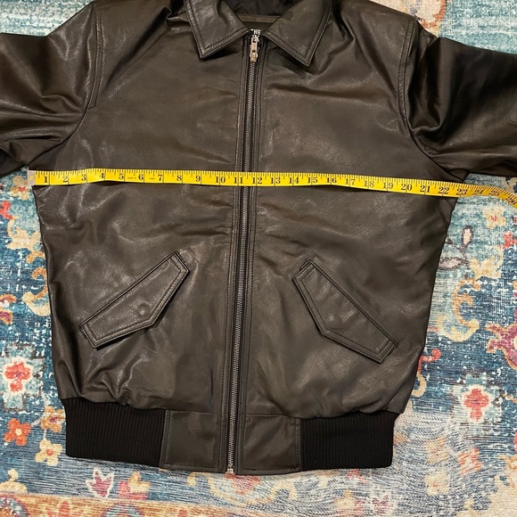 Leather Bomber Jacket - Picture 6 of 7
